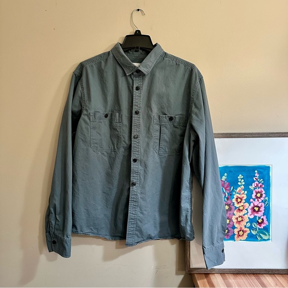 Goodfellow & Co Men's Gray Button Down Shirt Size XL - Picture 4 of 10